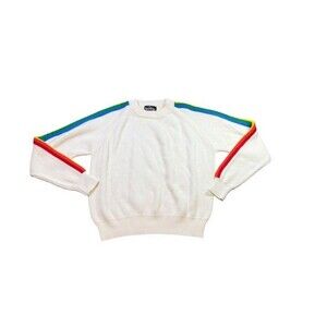 Vtg Meyer Timber Ridge Sweater Mens Large Nordic Rainbow Crewneck Ski Winter